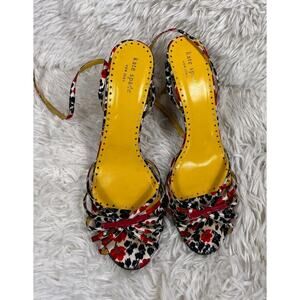 Kate Spade Yellow and Red Heels